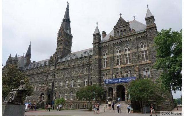Historic Healy Building at Georgetown University.