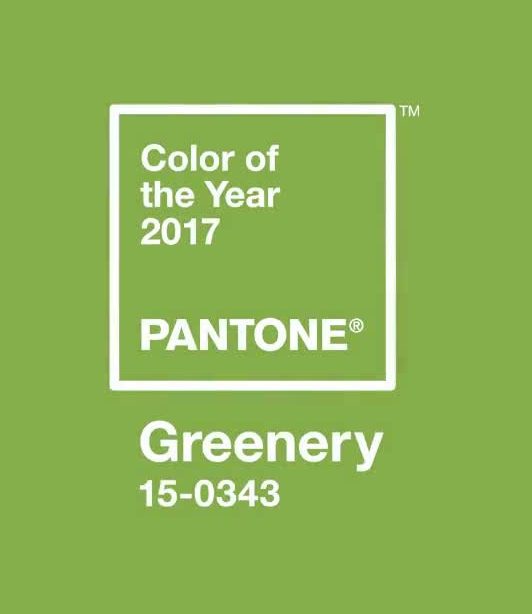 Pantone 2017 Color of the Year: Greenery