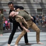 Dana Tai Soon Burgess Dance Company performed the world premier of "After 1001 Nights" at the Smithsonian's National Portrait Gallery's Kogod Courtyard on July 8, 2017 in Washington D.C. The psychological impact of war on soldiers returning from Iraq and Afghanistan was the focus of the dance by choreographer Dana Tai Soon Burgess inspired by the National Portrait Gallery's current exhibition, "The Face of Battle: Americans at War, 9/11 to Now." (Photo by Jeff Malet)