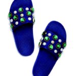TORY BURCH Vail Jeweled Leather Slides $225