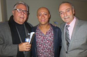 GALA Board Member John Fitzgerald-López, Edwin Aparicio, GALA Producing      Director Hugo Medrano