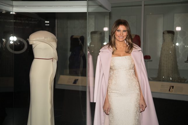 Melania Trump, to donate the Herve Pierre gown she wore at the Inauguration  Ball to the Smithsonian | HuffPost Contributor
