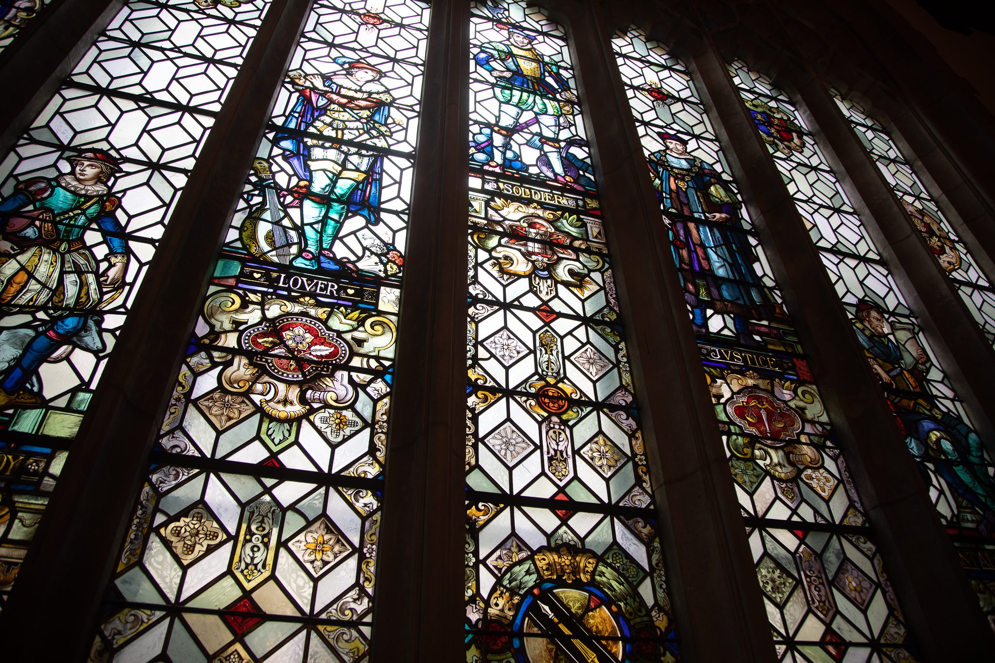 Stained Glass Windows Decorate The Folger Shakespeare Library