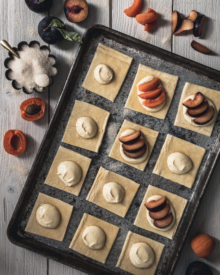 Wild Thistle Kitchen Plum and Nectarine Puff Pastry Tarts The