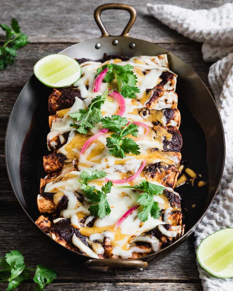 Beef Enchiladas with Homemade Mexican Red Sauce